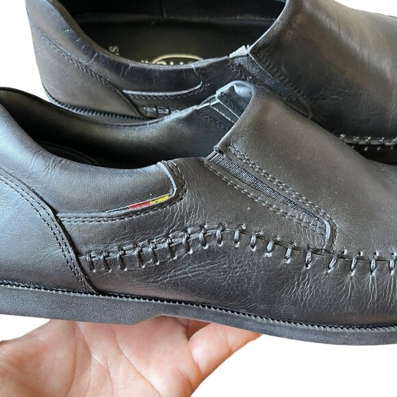 STUTTGART SI-121 Men Shoe Size 44 Black-Germany Brand -Genuine Leather